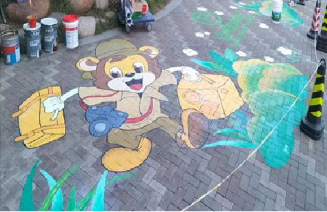 宜兴夏季画地面彩绘会遇到的问题