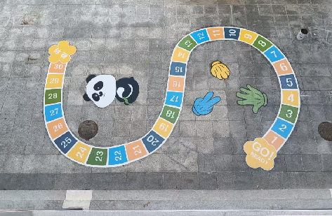 宜兴地面游戏彩绘