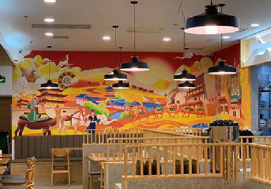 宜兴商业空间彩绘介绍。