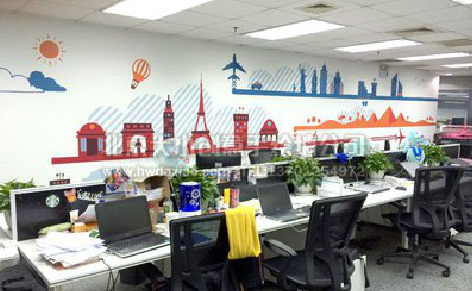 宜兴教你设计办公室墙绘的方法。