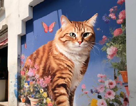 宜兴自己绘制有个性的手绘墙