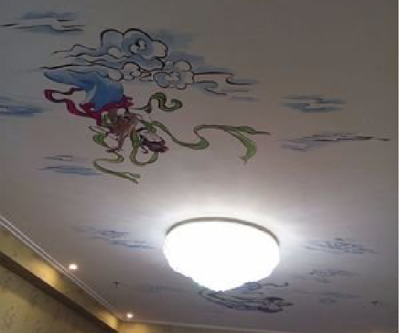 宜兴如何快速绘制天花板上的手绘墙？